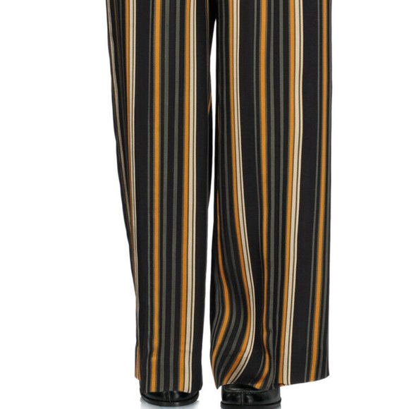 AGLINI ITALY NWT pants Size 40 or 27 -28 STUNNING QUALITY fabric $160US OFFICE - Picture 3 of 9